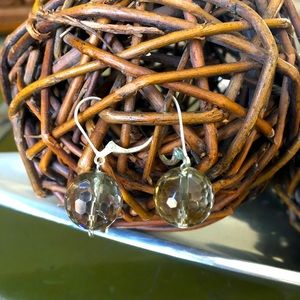 Smokey Quartz/sterling earrings